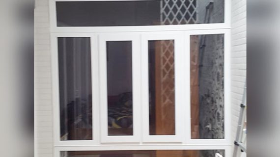 Jendela Upvc Model swing Pasang Di Pondok Betung