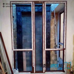 Pasang Jendala UPVC warna coklat cilandak jakarta