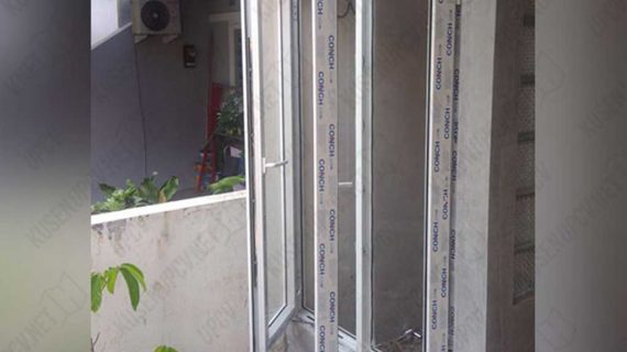 Jual Jendela UPVC Swing Warna Putih Taman Soka Palem Semi Karawaci Tangerang