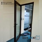 Pintu UPVC Murah Model Swing Coklat Graha Simatupang Pasar Minggu Jakarta