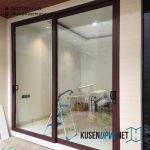 Jual Kusen UPVC Pintu Sliding Coklat Komplek Griya Inti Sentosa TJ Priok Jakarta