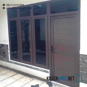 Jual Pintu UPVC Swing Coklat Lengkong Gudang Timur Serpong Tangerang id5857
