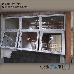 Harga Jendela UPVC Jungkit Putih Pondok Jaya Mampang Prapatan Jakarta ID6123