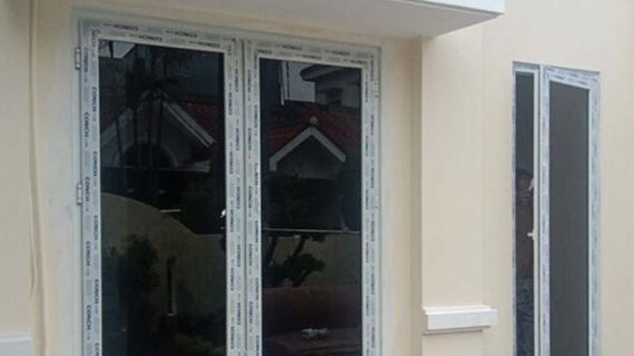 Jual Jendela UPVC Swing Putih Komplek Harapan Indah Cluster Taman Sari Tarumajaya Bekasi